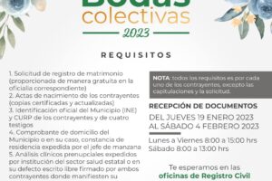 Invitan a Bodas Colectivas Cosoleacaque 2023